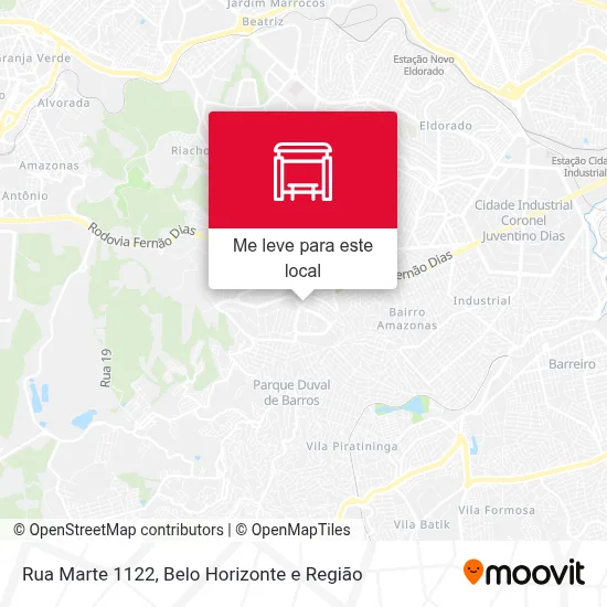 Rua Marte 1122 mapa