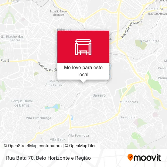 Rua Beta 70 mapa