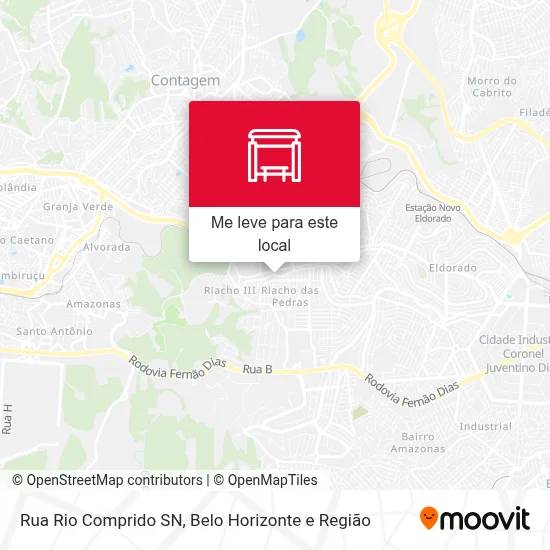 Rua Rio Comprido SN mapa