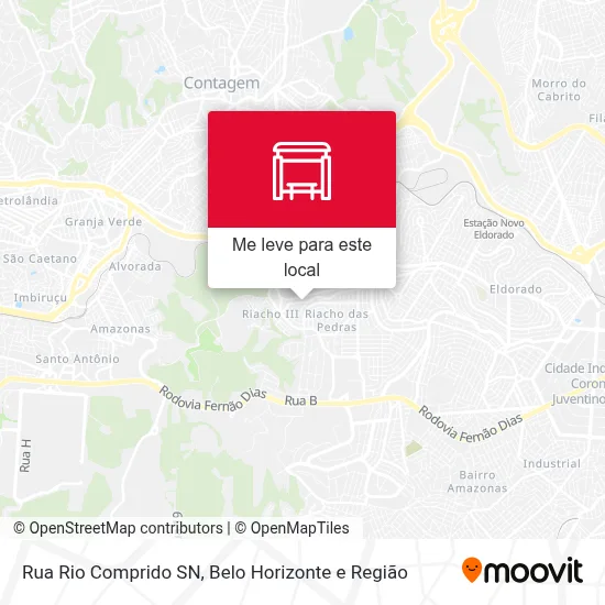 Rua Rio Comprido SN mapa