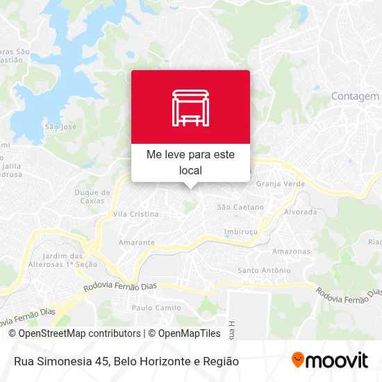 Rua Simonesia 45 mapa