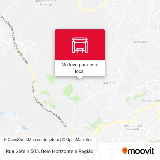 Rua Sete n 505 mapa