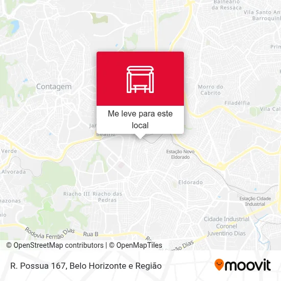 R. Possua 167 mapa