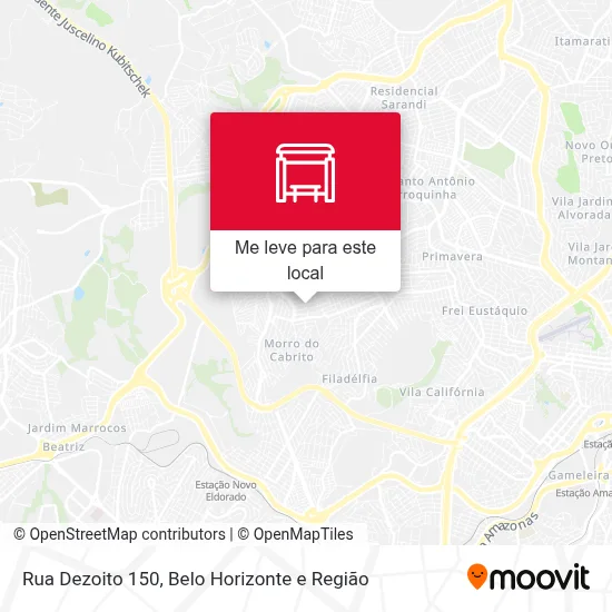 Rua Dezoito 150 mapa