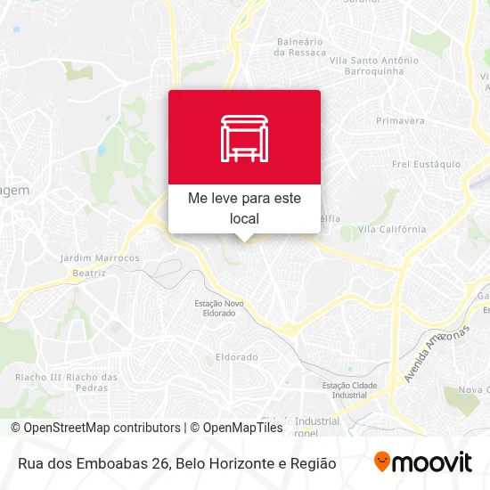 Rua dos Emboabas 26 mapa