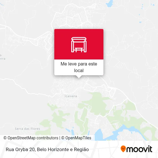 Rua Oryba 20 mapa