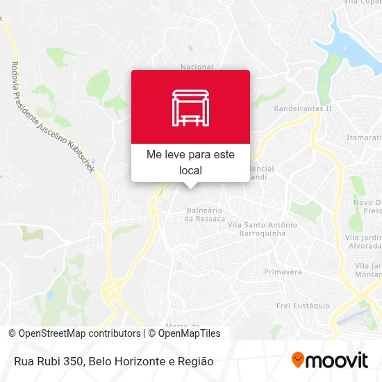 Rua Rubi 350 mapa