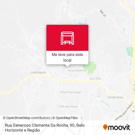 Rua Generoso Clemente Da Rocha, 90 mapa