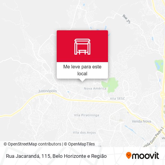 Rua Jacarandá, 115 mapa