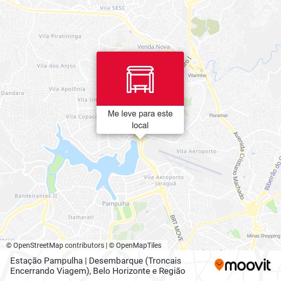 Estação Pampulha | Desembarque (Troncais Encerrando Viagem) mapa