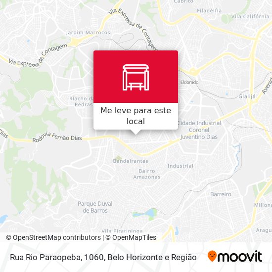 Rua Rio Paraopeba, 1060 mapa