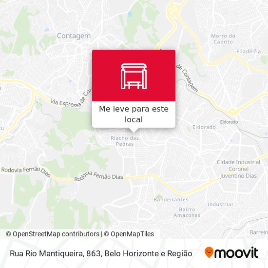 Rua Rio Mantiqueira, 863 mapa