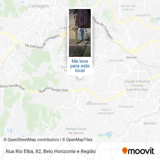 Rua Rio Elba, 82 mapa