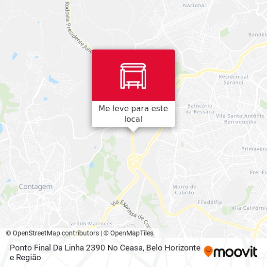 Ponto Final Da Linha 2390 No Ceasa mapa