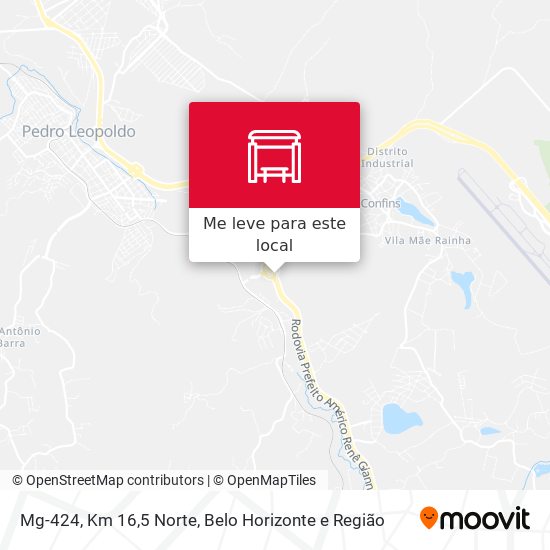 Mg-424, Km 16,5 Norte mapa