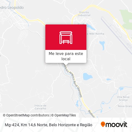 Mg-424, Km 14,6 Norte mapa