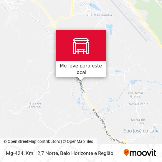 Mg-424, Km 12,7 Norte mapa