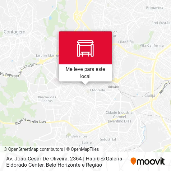 Av. João César De Oliveira, 2364 | Habib'S / Galeria Eldorado Center mapa