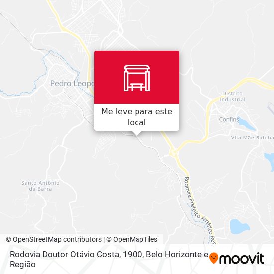 Rodovia Doutor Otávio Costa, 1900 mapa