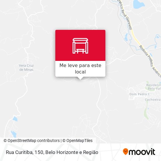 Rua Curitiba, 150 mapa