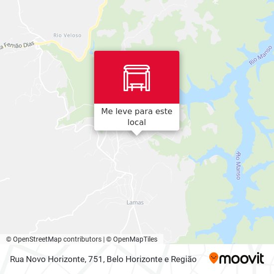 Rua Novo Horizonte, 751 mapa