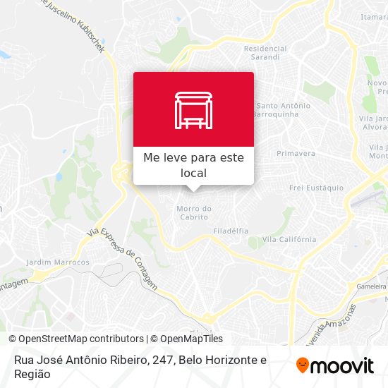 Rua José Antônio Ribeiro, 247 mapa