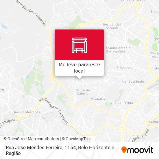 Rua José Mendes Ferreira, 1154 mapa