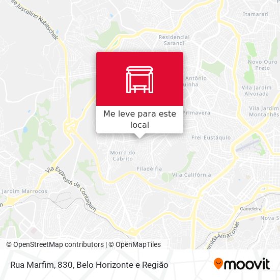 Rua Marfim, 830 mapa