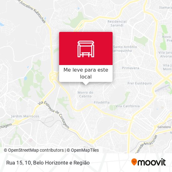 Rua 15, 10 mapa