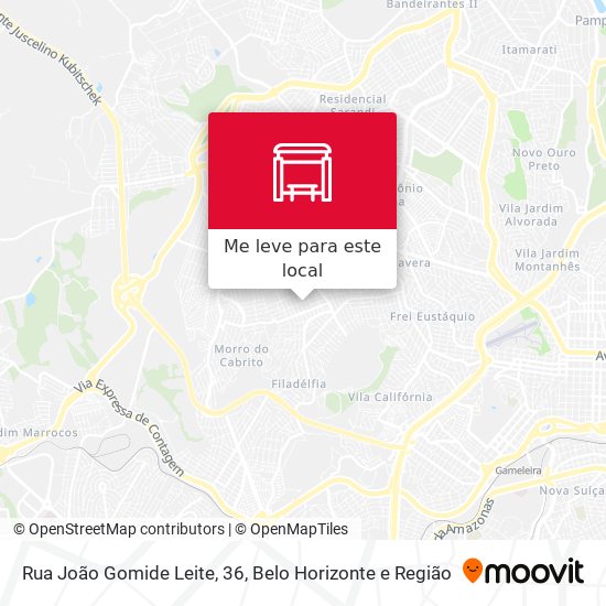 Rua João Gomide Leite, 36 mapa