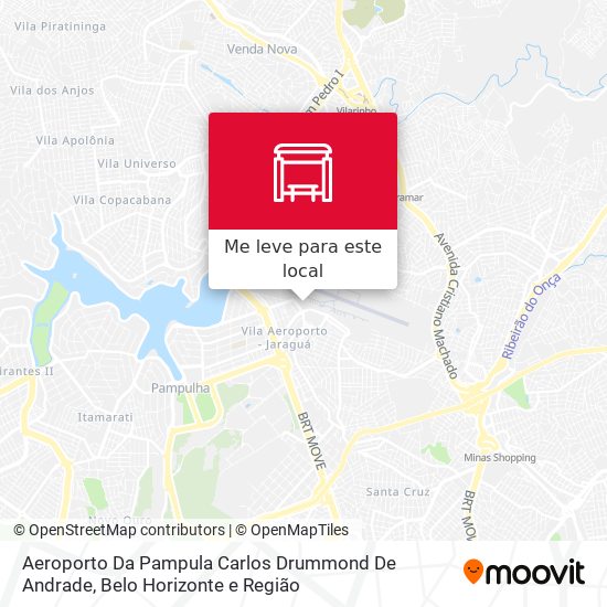 Aeroporto Da Pampula Carlos Drummond De Andrade mapa