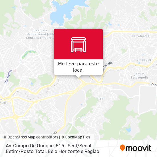 Av. Campo De Ourique, 515 | Sest / Senat Betim / Posto Total mapa