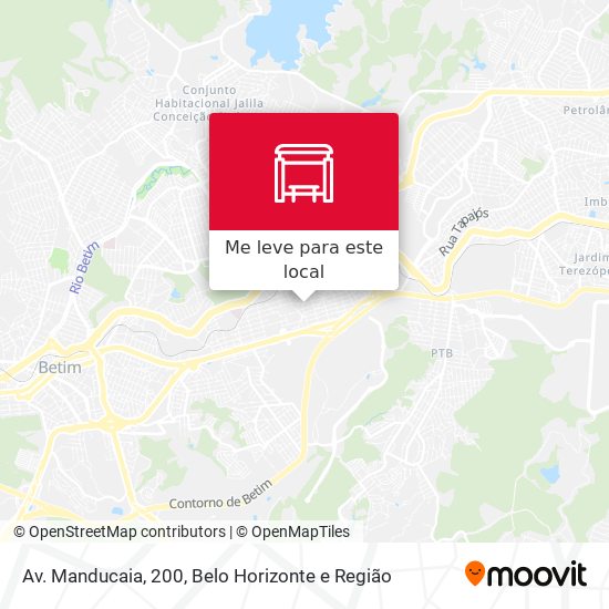 Av. Manducaia, 200 mapa