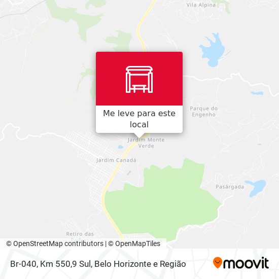 Br-040, Km 550,9 Sul mapa
