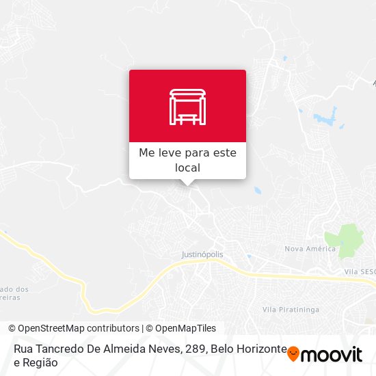 Rua Tancredo De Almeida Neves, 289 mapa
