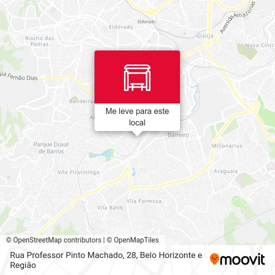 Rua Professor Pinto Machado, 28 mapa