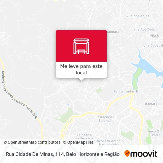 Rua Cidade De Minas, 114 mapa