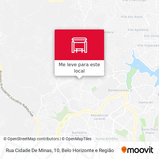 Rua Cidade De Minas, 10 mapa
