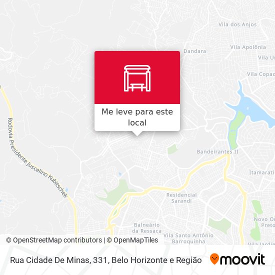 Rua Cidade De Minas, 331 mapa