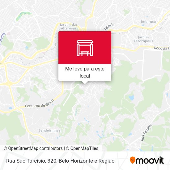 Rua São Tarcísio, 320 mapa