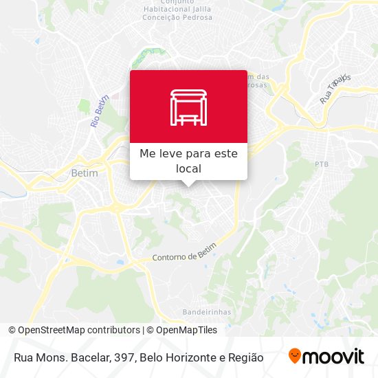Rua Mons. Bacelar, 397 mapa