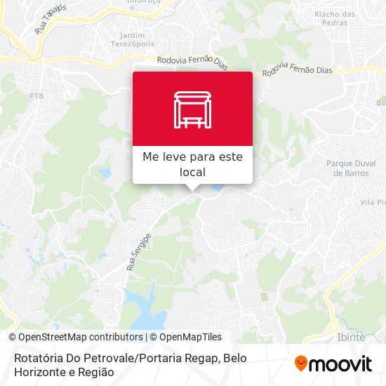 Rotatória Do Petrovale / Portaria Regap mapa