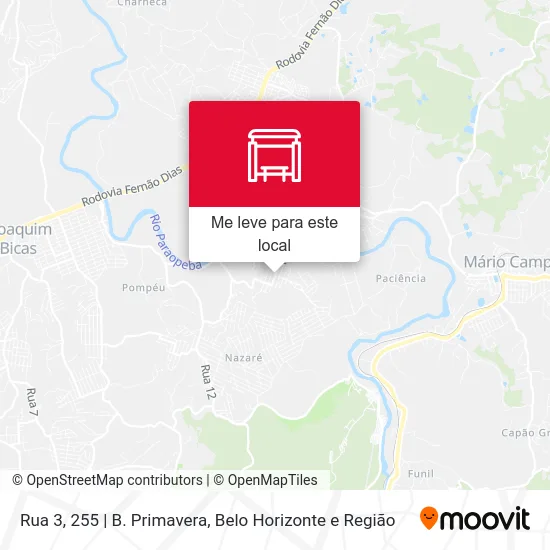Rua 3, 255 | B. Primavera mapa