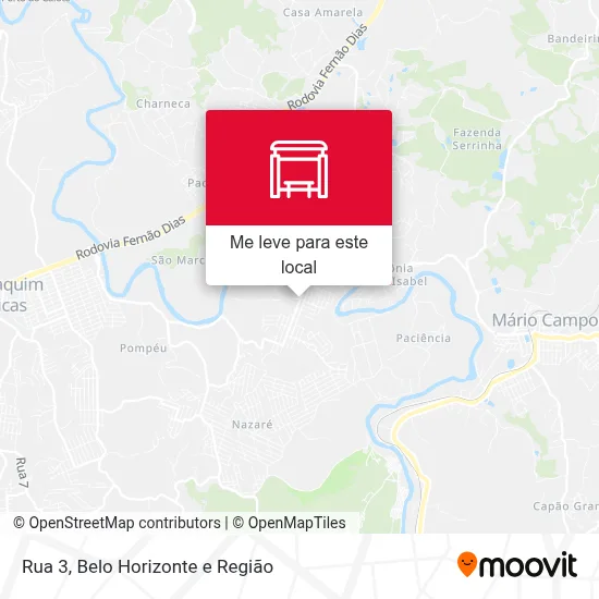 Rua 3 mapa