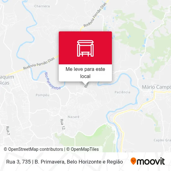 Rua 3, 735 | B. Primavera mapa