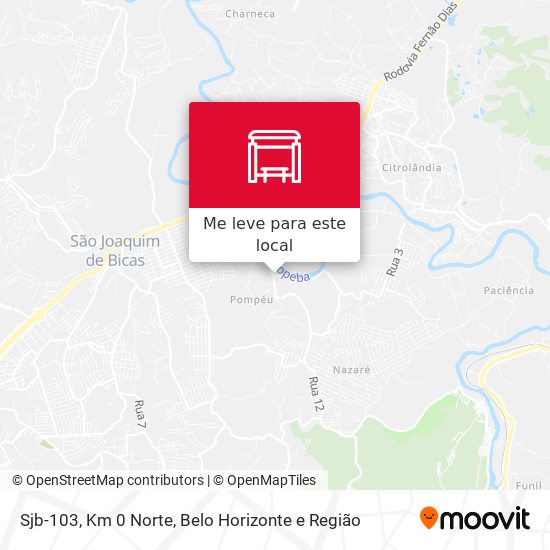 Sjb-103, Km 0 Norte mapa