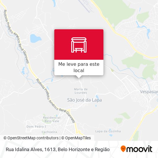 Rua Idalina Alves, 1613 mapa