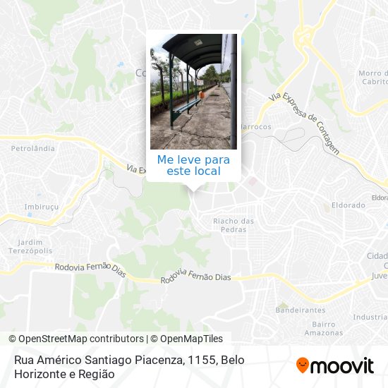 Rua Américo Santiago Piacenza, 1155 mapa