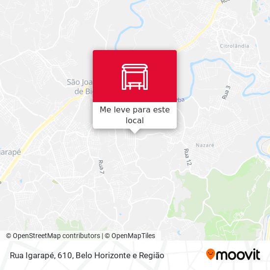 Rua Igarapé, 610 mapa