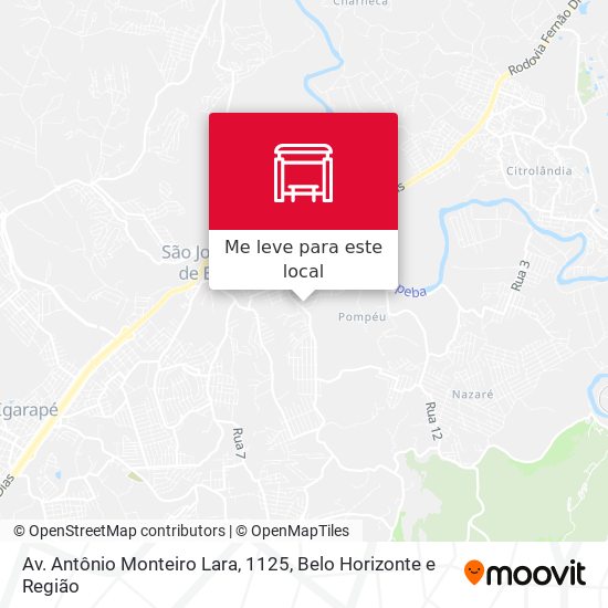 Av. Antônio Monteiro Lara, 1125 mapa